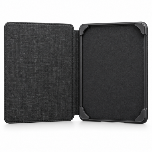 Carcasa Kindle 6 y 7 pulgadas — fotografía de catálogo sobre fondo blanco