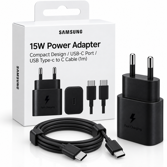 Cargador Samsung 15W + Cable USB-C