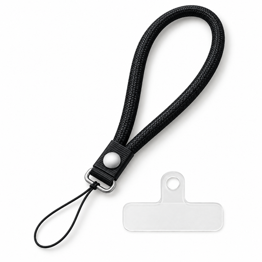 Crossbody strap para muñeca — fotografía profesional sobre fondo blanco